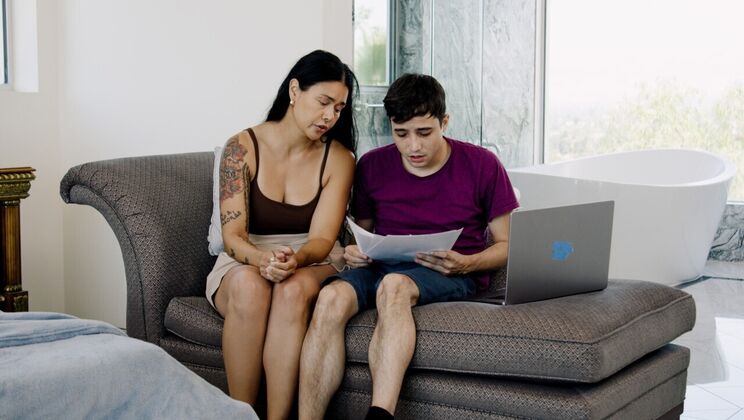 [RealityJunkies] - Latina MILF Gets Down with Stepson