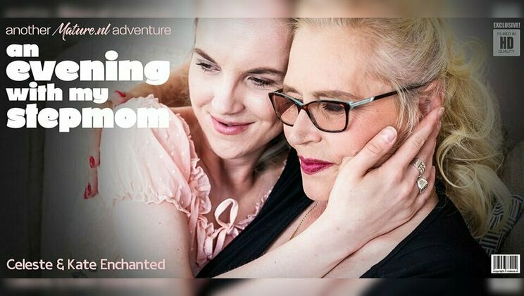 [Mature.nl] - Hairy Cougar Celeste Licks Kate