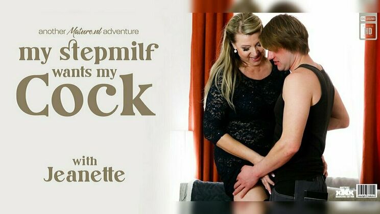 [Mature.nl] - Hot Blonde MILF Jeanette Rides Her Stepson on the Couch - Jeanette - Rick Palmer