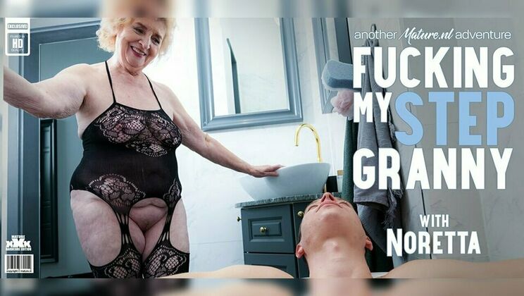 [Mature.nl] - Toyboy Loves Shaved Granny Noretta's Big Tits - Nikki Nuttz - Noretta