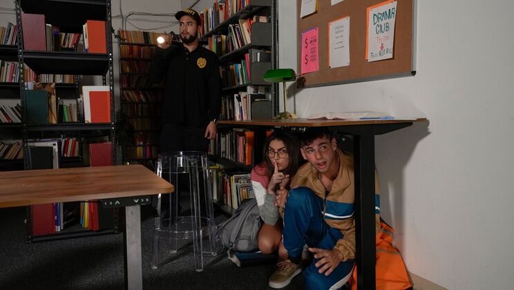 [CrazyCollegeGFs] - Lucky Encounter in the Stacks - Selina Bentz - Kai Jaxon