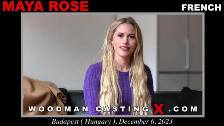 [WoodmanCasting] - Blonde Maya Rose Gets Anal - Maya Rose