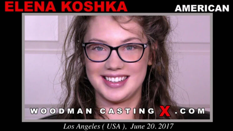 [WoodmanCasting] - Shaved Brunette Elena Koshka Casting - Elena Koshka