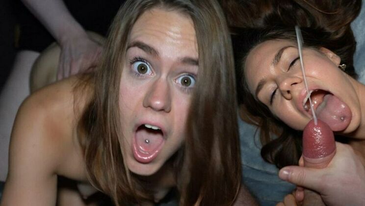 [PornForce] - Leria Glow and Butt Spencer in a Raw Teen Facial - Leria Glow - Butt Spencer