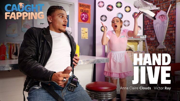 [CaughtFapping] - Facial Fun with Beautifu Ass - Anna Claire Clouds - Victor Ray