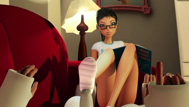 [AdultTimeAnimation] - Sexy Brunette Counts with Fingers