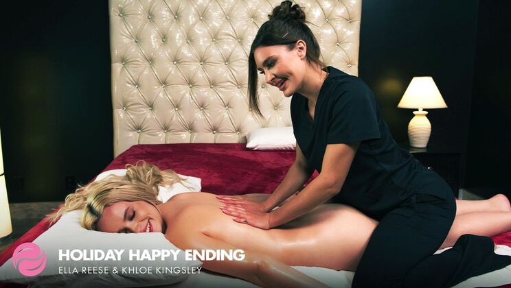 [FantasyMassage] - Happy Ending Massage For Ella and Khloe - Ella Reese - Khloe Kingsley