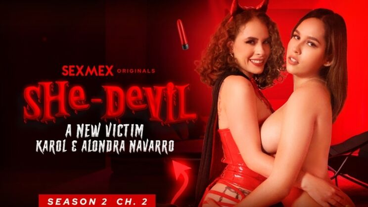 [SEXMEX] - Big Ass, Big Tits: Alondra and Karol Jaramillo's Lesbian Fiesta - Alondra - Karol Jaramillo