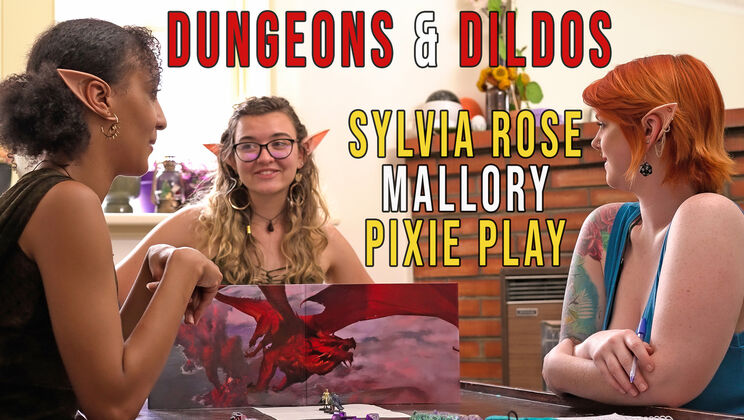 [GirlsOutWest] - Sylvia Rose, Mallory, And Pixie Play - Dildo Fun - Mallory - Sylvia Rose - Pixie Play