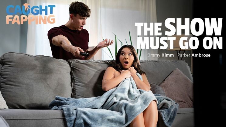 [CaughtFapping] - Petite Brunette Loves Big Cock - Kimmy Kimm - Parker Ambrose