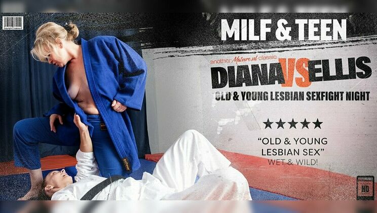 [Mature.nl] - MILF Diana Takes on Young Ellis in a Lesbian Sex Battle