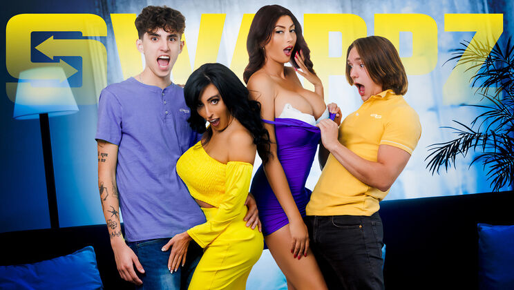 [MomSwap] - Twisted Foursome with Deepthroat Action - Lola Pearl - Dylan Ledger - Abi James - Axel Haze