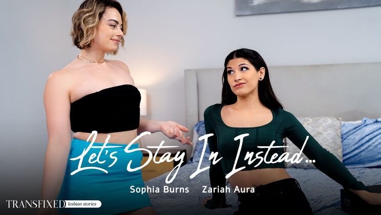 [Transfixed] - Blonde Sophia Burns and Brunette Zariah Aura in a Pantyhose-Fueled Fuckathon - Sophia Burns - Zariah Aura