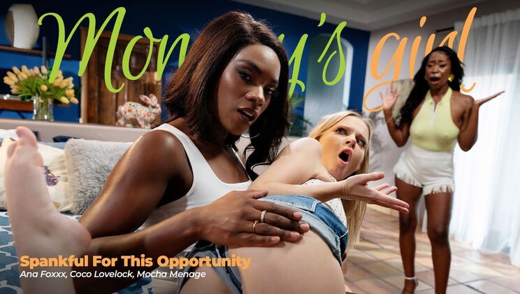 [Girlsway] - Stepfamily Spanking: Ana Foxxx and Coco Lovelock Dominate Mocha Menage