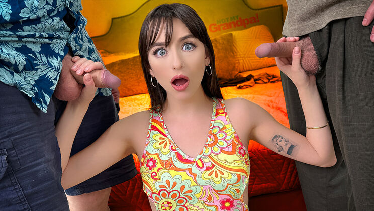 [NotMyGrandpa] - Step-Granddaughter Massage Turns into MMF Threesome with Lana Smalls - Dick Chibbles - Jack Vegas - Lana Smalls