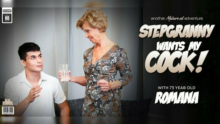 [Mature.nl] - Young Stud Pounds Horny Step-Grandma Romana in Old and Young Action - Romana - Bruno Baxter