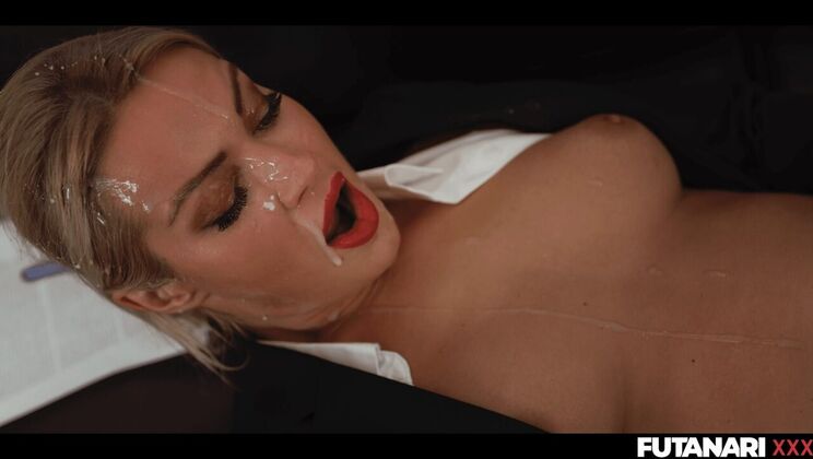 Businesswoman Cherry Kiss Intense Solo Play