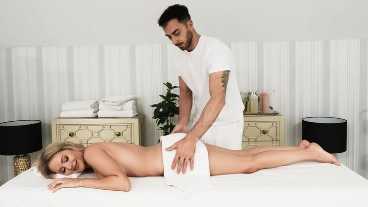 [RKPrime] - Big Tits Maya Rose Gets Oiled and Massaged Before Titty Fuck - Maya Rose - Francis X