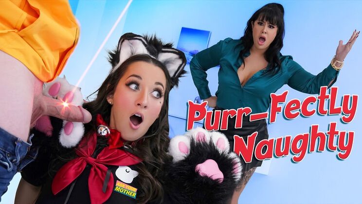 [AskYourMother] - Angry Stepmom and Neko Girl Double Team Horny Stepson in Threesome - Freya Von Doom - Jimmy Michaels - Misty Meaner