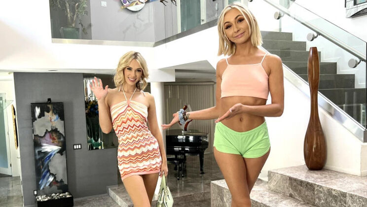 [intimatePOV] - 3-Way Fun with Girlfriends Chloe and Sky - Chloe Temple - Sky Pierce