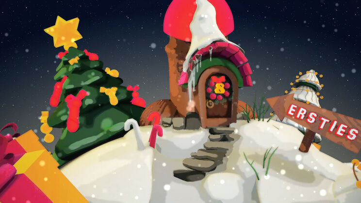 Horny Christmas - Door 8 with Busty Domino