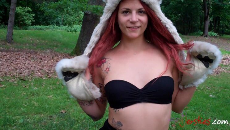 [Ersties] - Tattooed Minka & Pierced Krissi - Public Park Sexy Time - Minka (Ersties) - Krissi (Ersties)