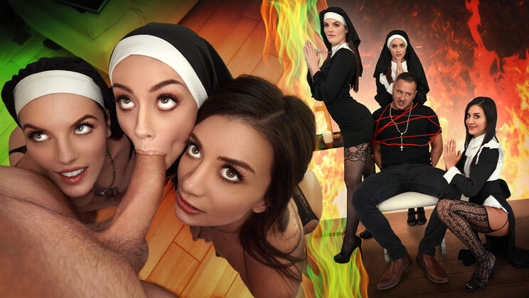 [BFFs] - Nuns in Stockings Gag & Swallow - Danny’s Dream