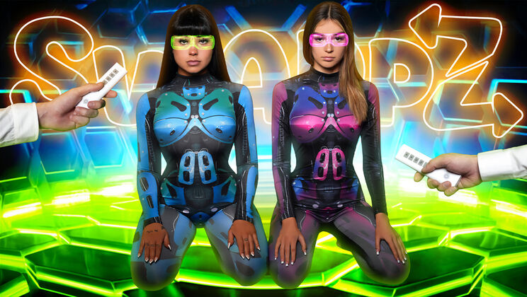 [SisSwap] - Lesbian Stepsis Threesome - All Girls Cum - Jayden Marcos - Sage Roux - Beca Barbie - Della Cate