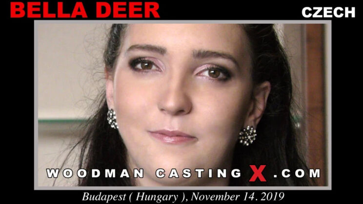 [WoodmanCasting] - Bella Deer Skinny Teen Takes Big Cock - Bella Deer