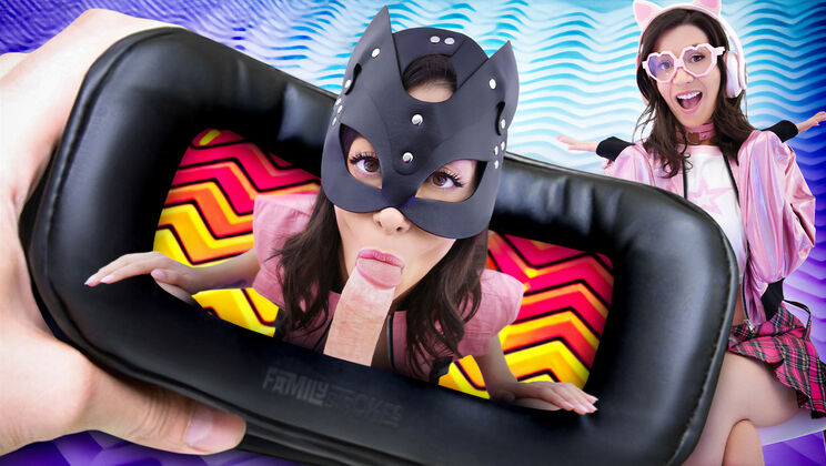 [SisLovesMe] - Latina Brunette Sucks and Fucks in VR - Natalie Brooks - Joshua Lewis