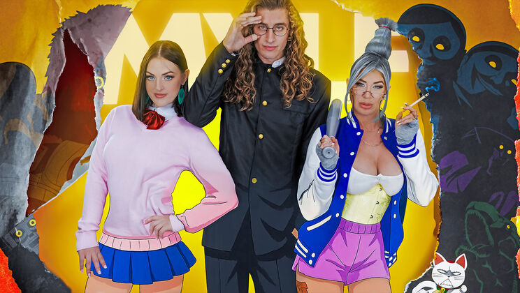 [BadMilfs] - Possessed Boyfriend Gets Double Blowjob and Ghost Fuck!