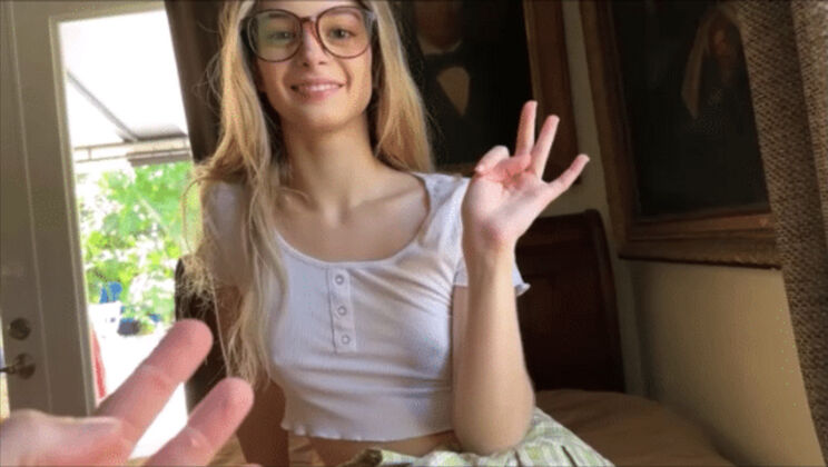 [FamilyTherapy] - Molly Little's Secret Game - Blonde Teen POV Sex - Molly Little