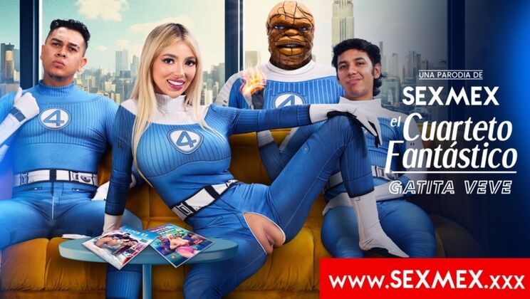 [SEXMEX] - Chilean Blonde Gatita Veve Gets Double Team Action - gatita