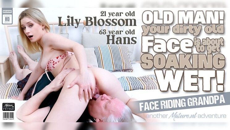 [Mature.nl] - Young Blonde with Natural Tits Grinds on German Grandpa - Hans - Lily Blossom