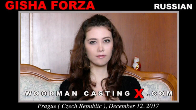 [WoodmanCasting] - Gisha Forza Hotel Room: Double Penetration and Deep Throat - Gisha Forza
