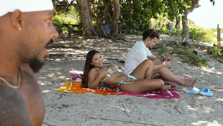 [RKPrime] - Latina Gets Anal on Beach: Big Ass and Tattoo Action - Dickdealer Don - Brandy Salazar