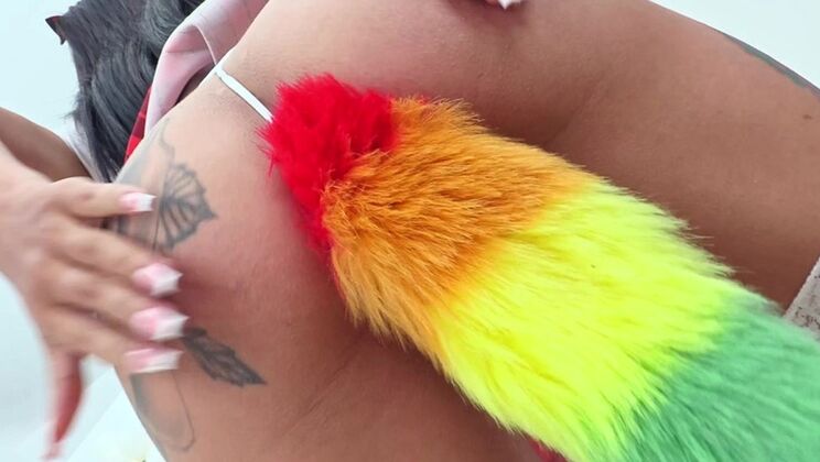 [LatinaGirlX] - Anal Whore Gets Balls Deep Double Penetration