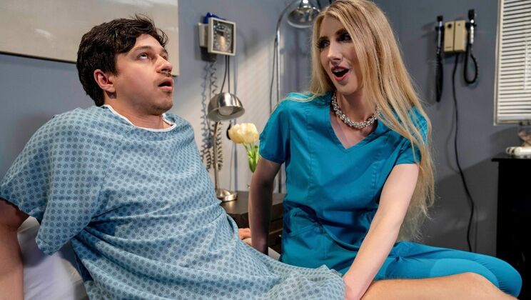 [TransSensual] - Medical Room Big Tits Blowjob - Janelle Fennec - Dakota Wonders