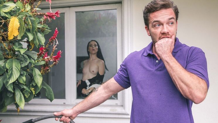 [DigitalPlayground] - Outdoor Maid Sex With Facial Cumshot - Kyle Mason - Bambi Black