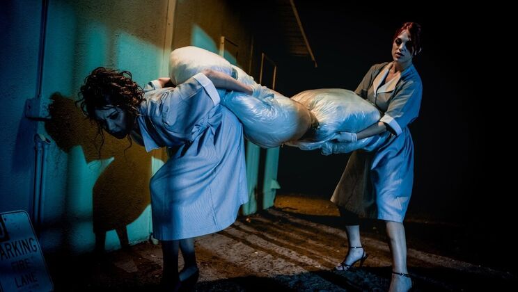 [DigitalPlayground] - Brunette & Redhead Lesbian Scissoring with Ass Licking & Natural Tits - Elena Koshka - Molly Stewart