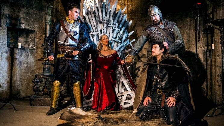 [DigitalPlayground] - Queen's Face Sitting Scene - Rebecca More - Tina Kay - Danny D