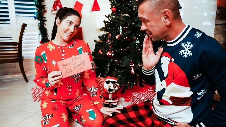 [MyPervyFamily] - Stepdaddy Unwraps His Brunette Stepdaughter Theodora Day - Theodora Day - Peter Fitzwell