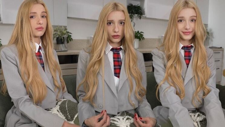 [PornForce] - Blonde Slut Carla Cute Gets Rough Exam - Carla Cute