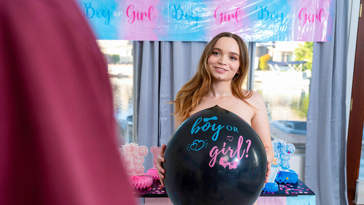 [She'sBreedingMaterial] - Shaved Pussy Licked Then Filled In Gender Reveal Episode - Jodie Johnson - Selina Imai