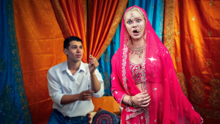 Long Skirt Latina Vivian Lola Gets Rubbed and Licked