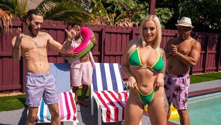 [Dad'sLovePorn] - Voluptuous Blonde Elana Bunnz Takes Big Black Cock Doggystyle - Elana Bunnz - Todd Jones