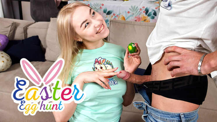 [ClubSweethearts] - Easter sEggs: Tattooed Teen Facial & Cum on Beautiful Ass - Sara Bork - Aleks Sam