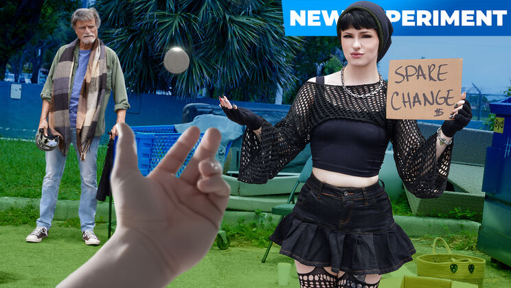 [ReptyleLabs] - Street Pickup Sucks Dick & Gets Pussy Licked To Orgasm - Ethan Seeks - Raee Ripley