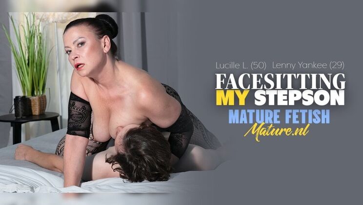 Nude Mom Lucille L. Rides Face, Gives StepSon A Mouthful Of Wet Mature Pussy