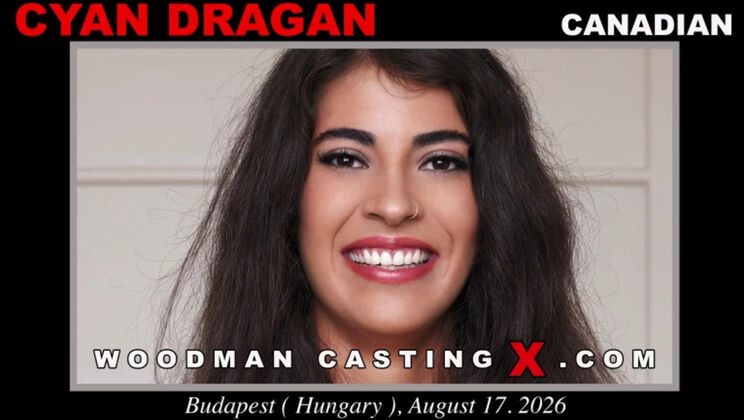 Young brunette Cyan Dragan takes anal and blowjob in casting scene